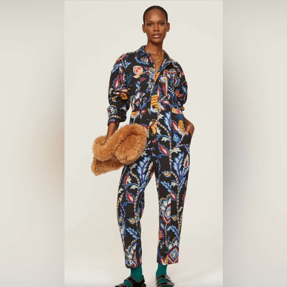 Farm Rio Dev Cotton Jumpsuit- Med- EUC